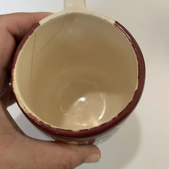 Wing Ute USA Tribal Hand Painted Carved Pottery Coffee Mugs Yazzie Silas Signed - Picture 5 of 12